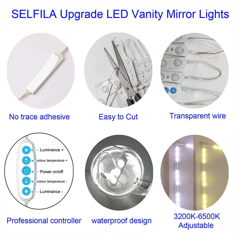 Makeup Mirror LED Light USB 5V