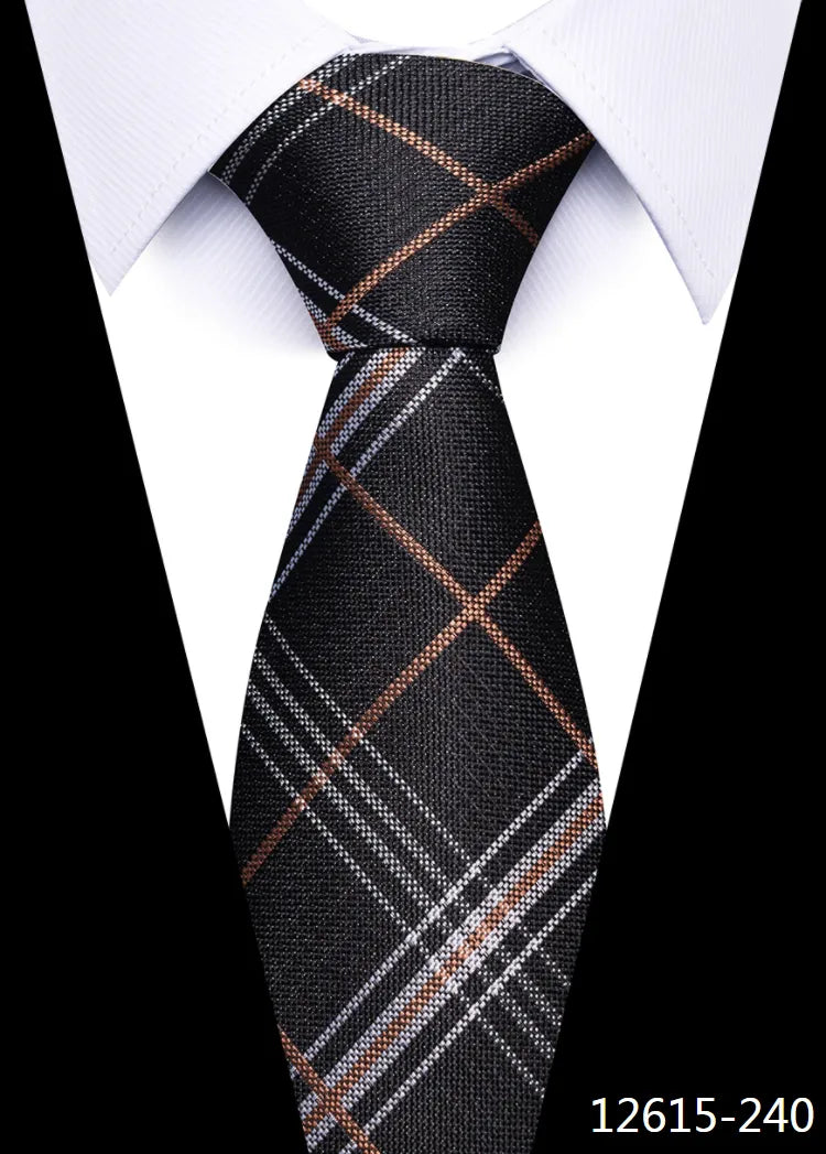 Men 100% Silk Tie 8cm Silk Necktie