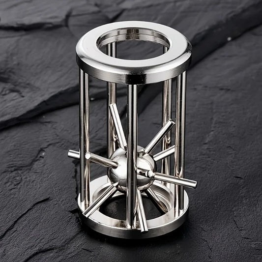 Stainless Steel Cage Challenge Game - Adult Complex Multi Layer Puzzle Toy, Ideal Gift for Birthday,Perfect Party Accessories