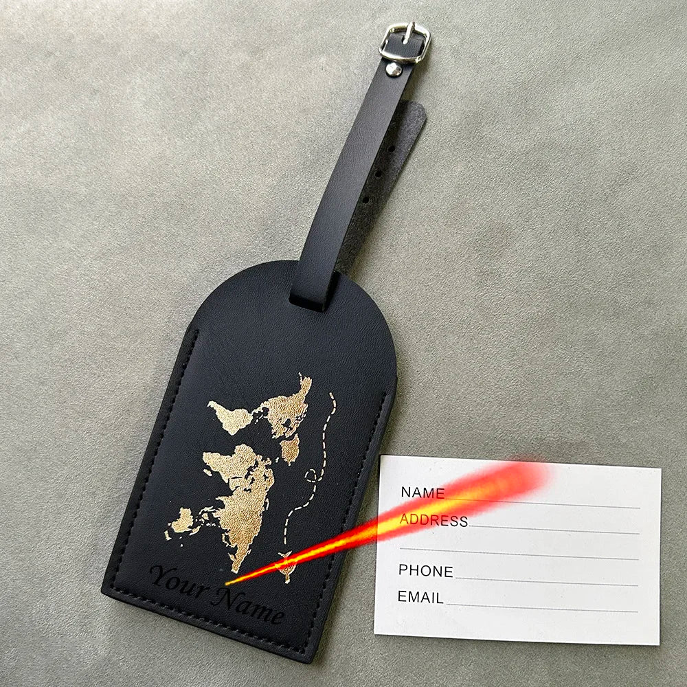 Personalised Passport Cover with Names Engraved