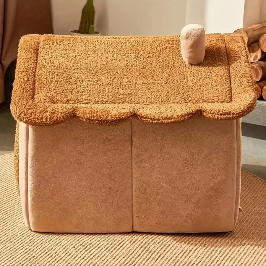 Washable Pet Cat House: Comfortable Puppy Cave