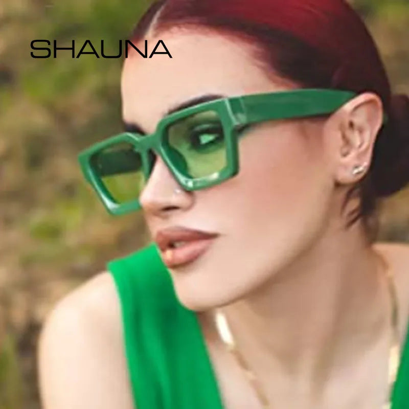 Square Sunglasses Retro Tinted Shades UV400