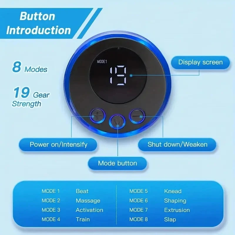 Neck Massager SET LCD Display EMS Electric Cervical Massage 3X
