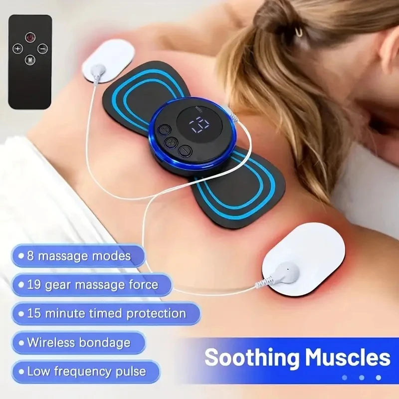 Neck Massager SET LCD Display EMS Electric Cervical Massage 3X