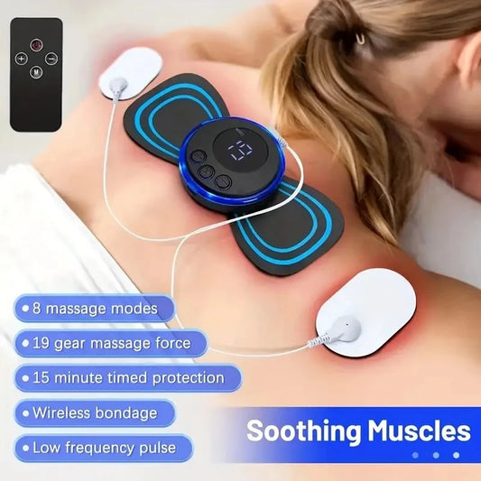 Advanced Neck Massager Set with LCD Display & EMS Technology