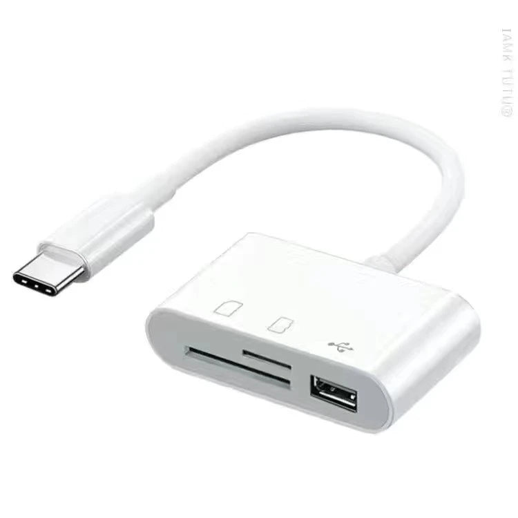 3-in-1 Card Reader Adapter Type C To SD TF Memory Card Reader USB Type C OTG Converter For Huawei Samsung Xiomi Phone Tablet