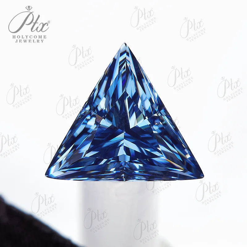 RARE Moissanite Triangle Cut VVS1 Loose Gemstones GRA Certificate