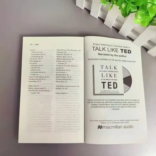 TALK like TED: the 9 Public Speaking Secrets for Powerful Speeches By Carmine G. English Book