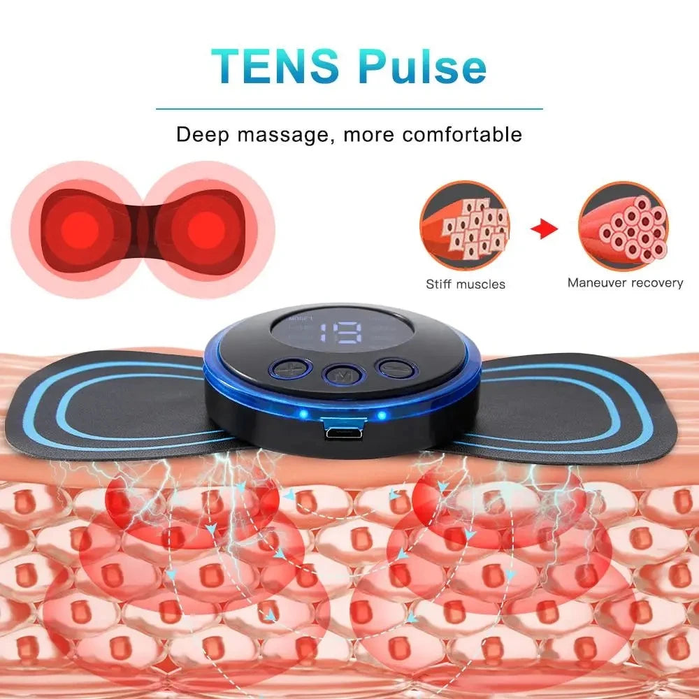 Neck Massager SET LCD Display EMS Electric Cervical Massage 3X