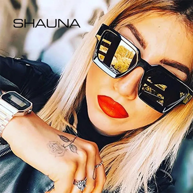 Square Sunglasses Retro Tinted Shades UV400