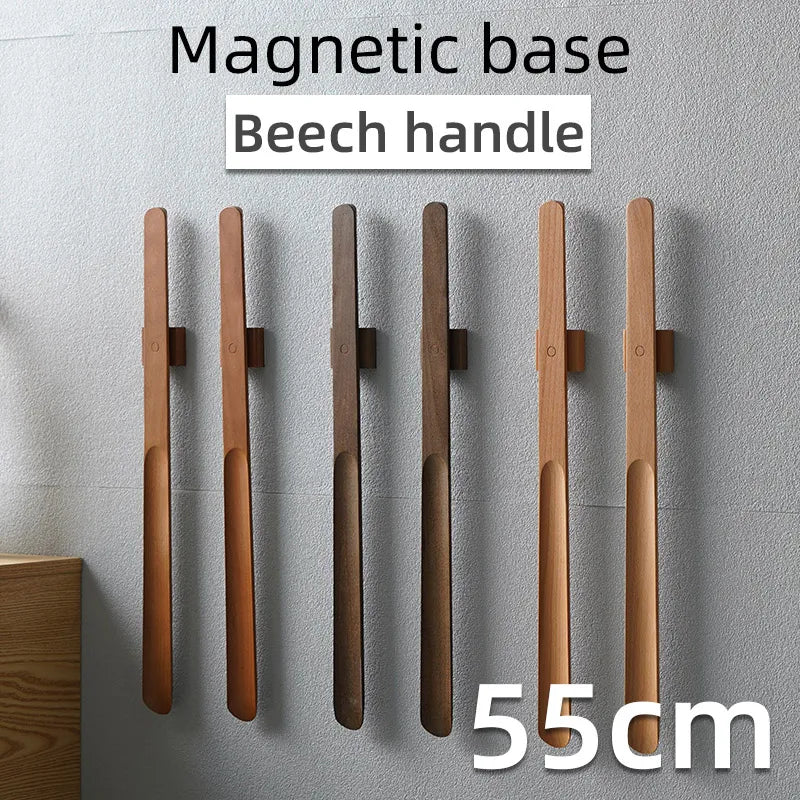 55CM Wooden Handle Magnetic Shoehorn