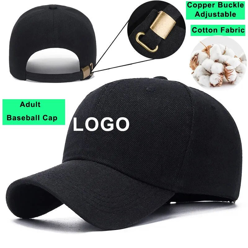 Custom Logo Cap Print Hats Personalized Unisex