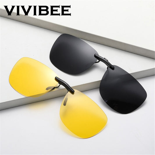 Clip On Sunglasses Polarized Square Unisex UV400 Sun Glasses