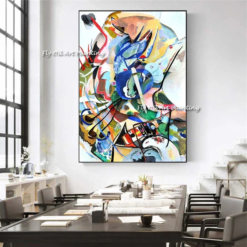 Oil painting Wassily Kandinsky Abstract Canvas Art Paintings Artwork