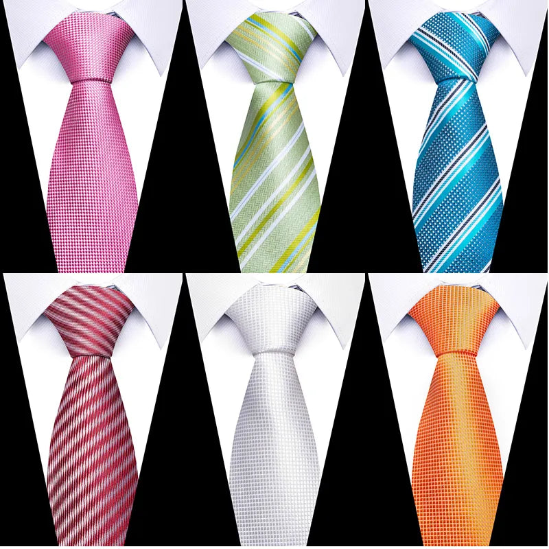 Men 100% Silk Tie 8cm Silk Necktie