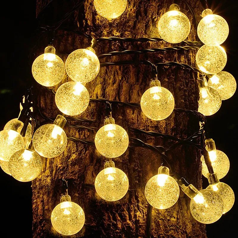 LED Solar Light Outdoor String Fairy Lamps Christmas Decor 🎄