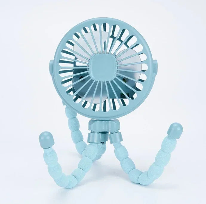 Multi Functional Student Baby Stroller Portable USB Mini USB Rechargeable Handheld Electric Fan for Home 3 Speeds