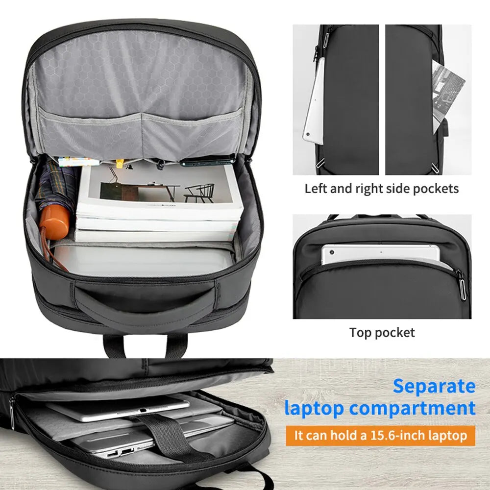 16.5 Inch Travel Business USB Laptop Backpack