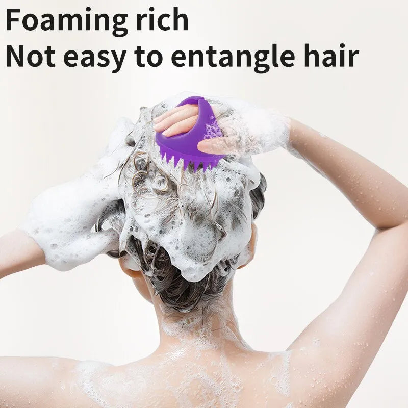 Deep Cleanse with Our Scalp Massager Shampoo Brush