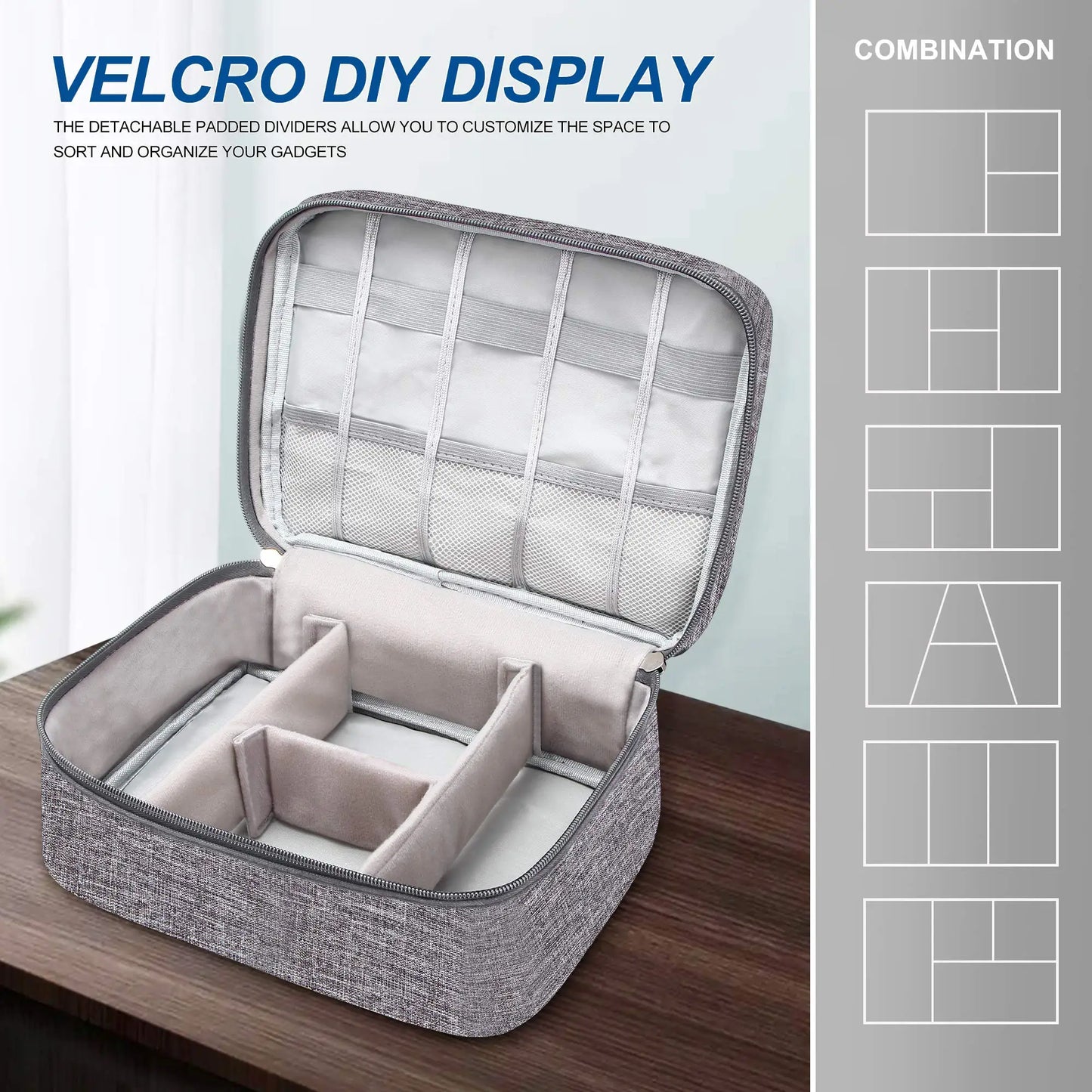 Travel Bag USB Gadget Organizer Cosmetic Storage