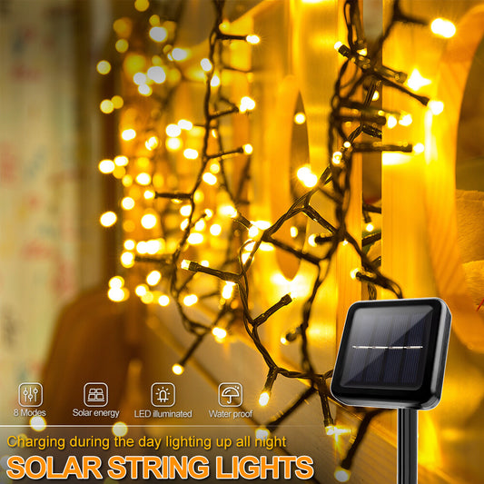Solar Light LED Fairy Lamp Christmas Holiday Home Decoration