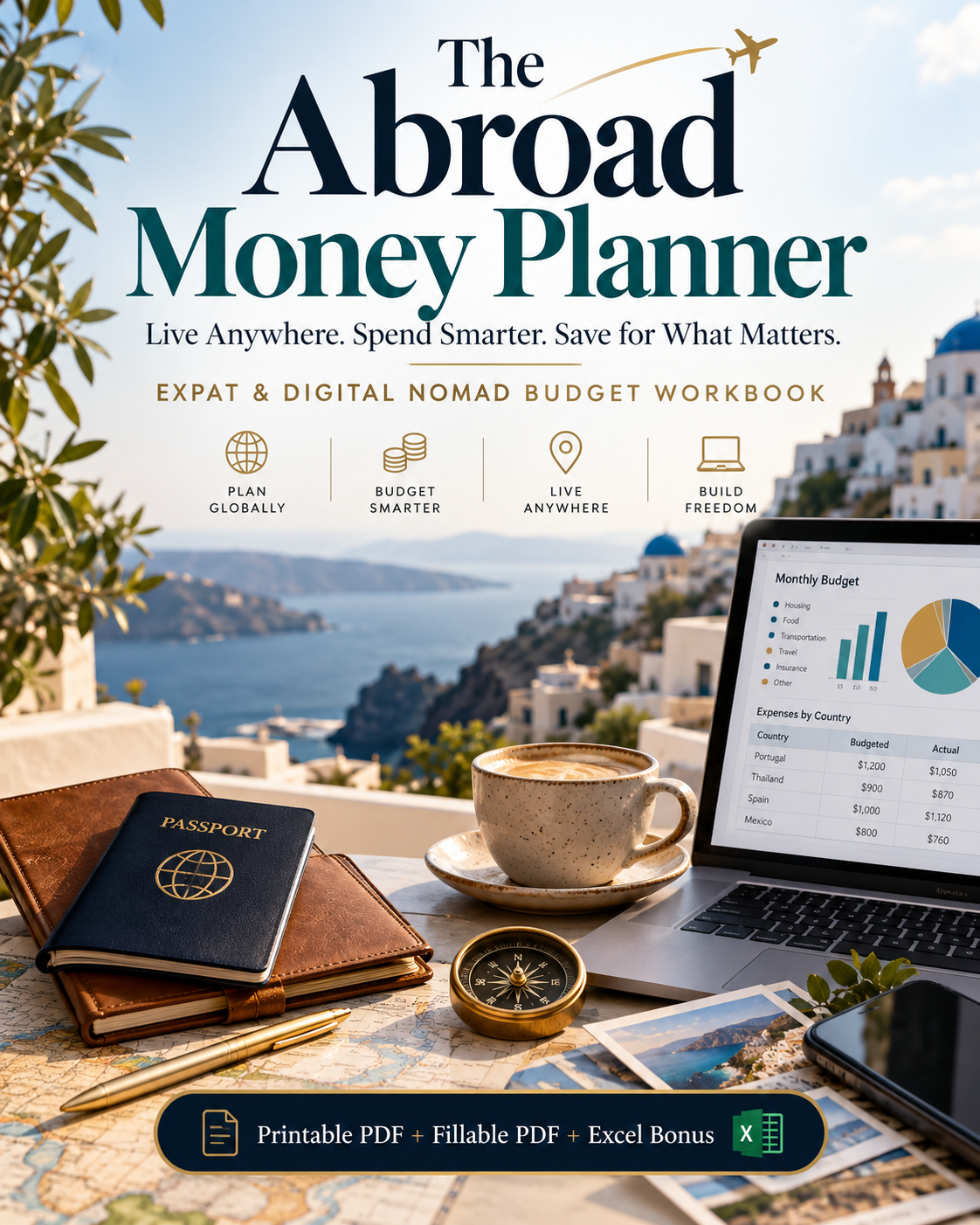 The Abroad Money Planner | Expat & Digital Nomad Budget Workbook