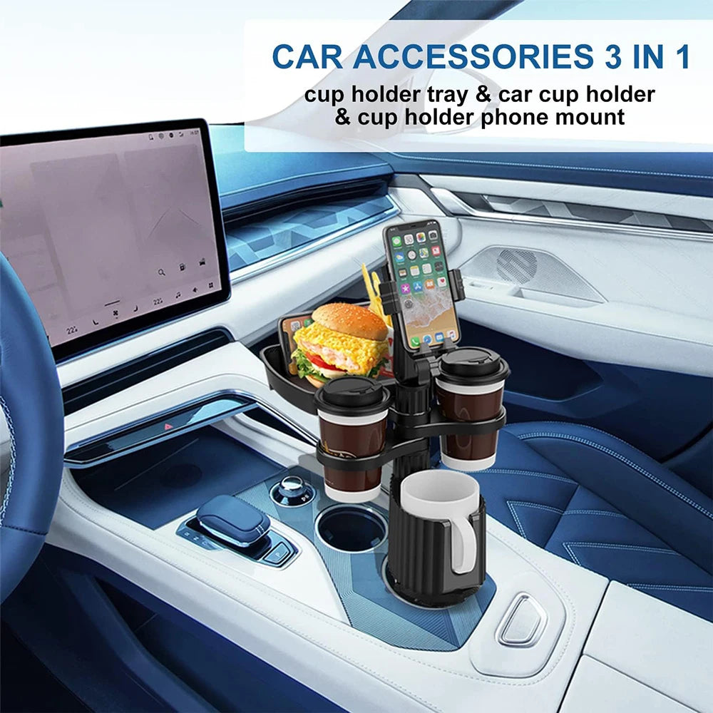 Car Cup Holder Table Phone Food Organized Adjustable Drink Holder Car Accesories NEW