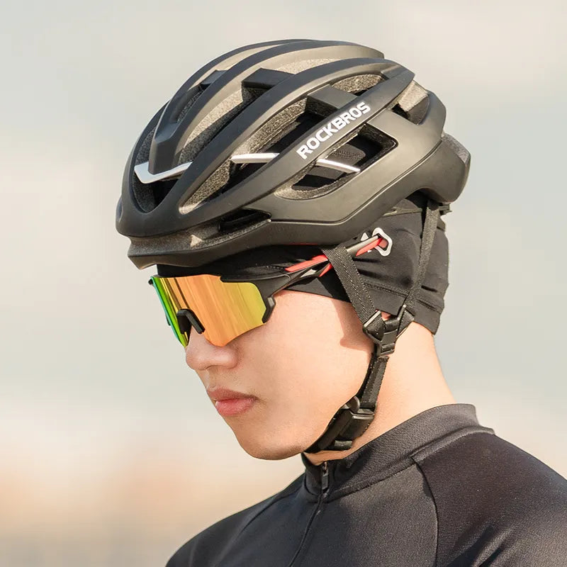 Cycling Unisex Cap With Glasses Holes Breathable Cycling Hat