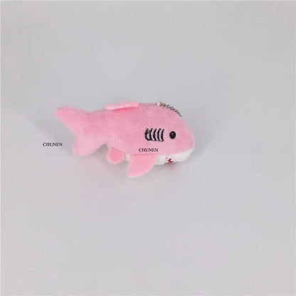 3Colors- 8CM Shark Plush Toy , Small Accessories Plush Shark Doll