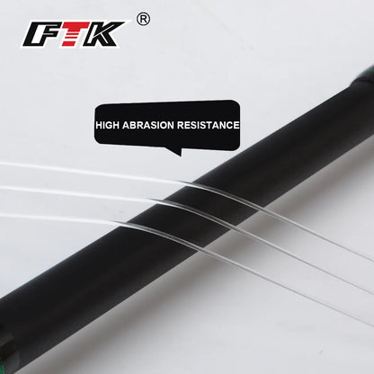 100M Fluorocarbon Coating Fishing Line 4.14LB-34.32LB Carbon Fiber Monofilament