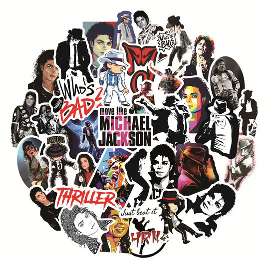 Michael Jackson Graffiti Stickers Motorcycle Luggage Guitar Skateboard Cool Sticker