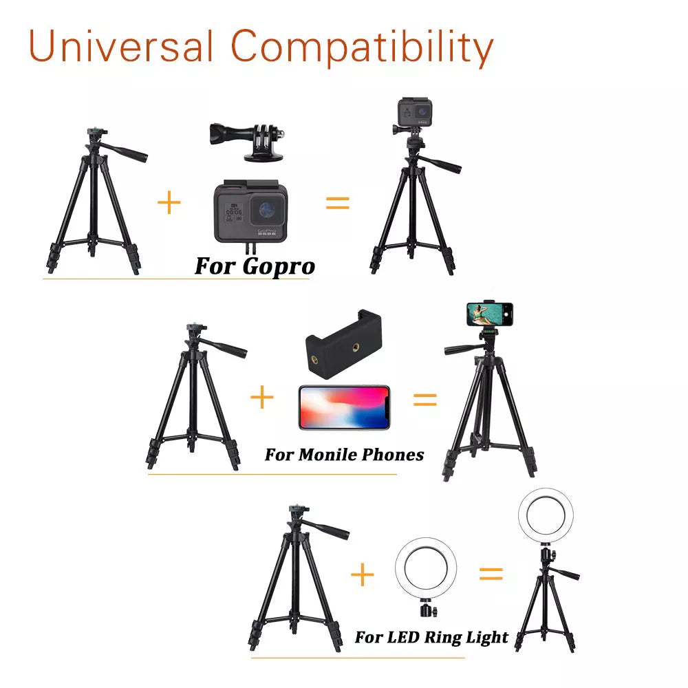 Phone Tripod Stand 40inch Universal Photography