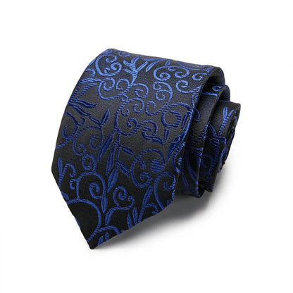Men Silk Tie 7.5cm Neckties 100% Silk