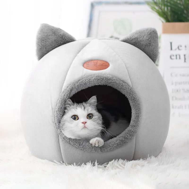 Cat Dog Bed Basket Small Pets Cozy Cave Nest Indoor NEW