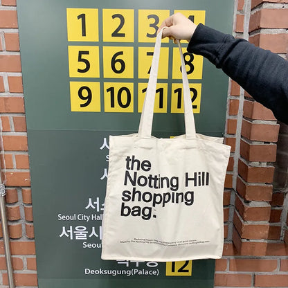 Women Canvas Shopping Bag Notting Hill Shoulder Bag Eco