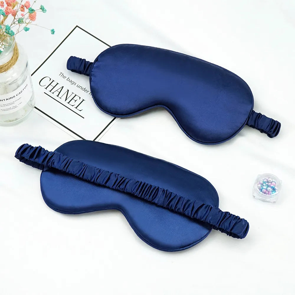 Imitated Silk Eye Patch Shading Sleep Eye Mask Eyepatch Travel Relax Cover Eyeshade Health Sleeping Shield Eye Care Tools