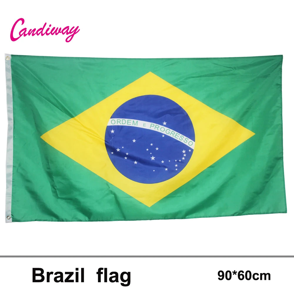 3ftx2ft Brazil Flag national flag Decoration Brasil BR Country Banner