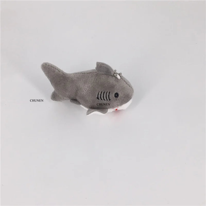 3Colors- 8CM Shark Plush Toy , Small Accessories Plush Shark Doll