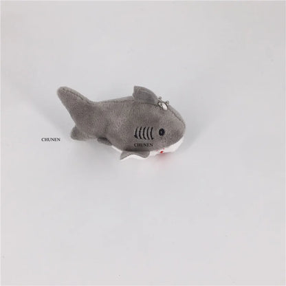 3Colors- 8CM Shark Plush Toy , Small Accessories Plush Shark Doll
