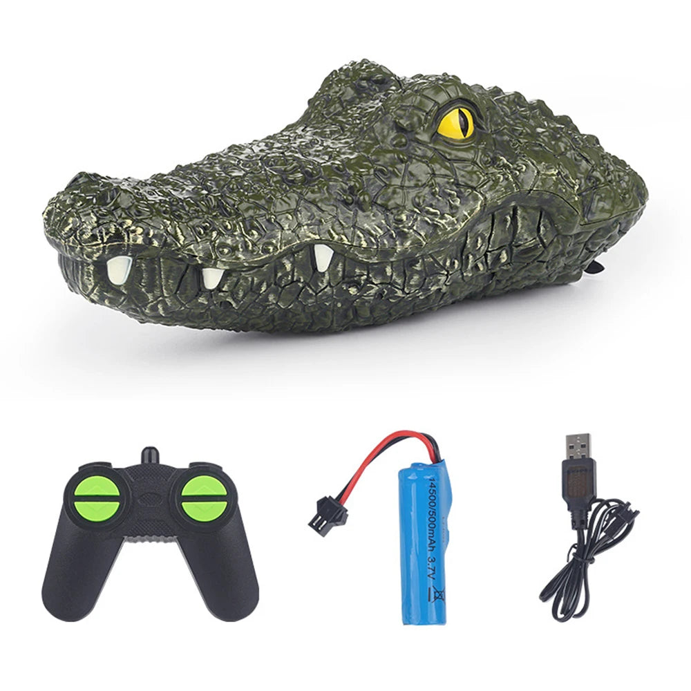 RC Crocodile Head Toy Simulation Remote Control Joke Alligator Toys Water