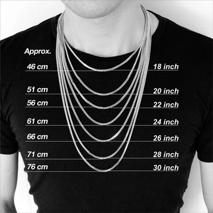 Cuban Chain Necklace Unisex Stainless Steel Solid Metal Jewellry GIFT