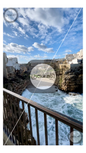 Sea Town in Mediterranean Puglia Polignano A Mare Bridge - Buy Stock Picture