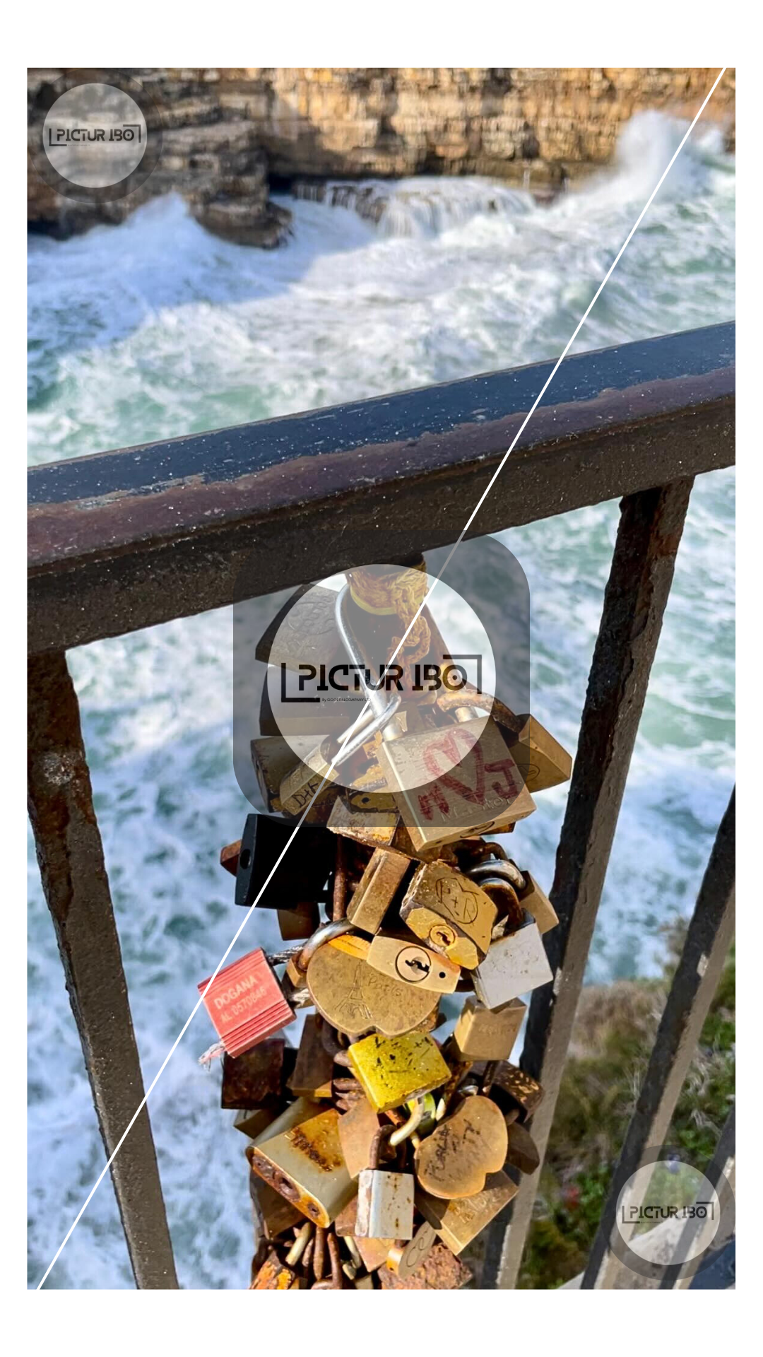 Balcony Mediterranean Town Italy Puglia Polignano A Mare - Buy Stock Picture