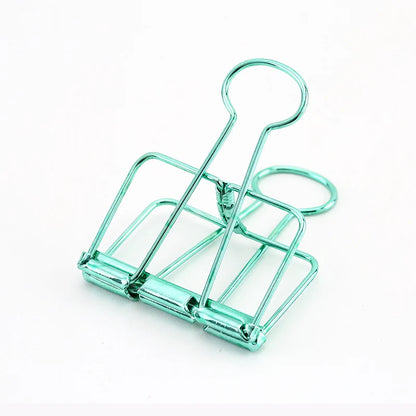 10 Pcs Colors Gold Sliver Rose Green Purple Binder Clips Large Binder Clips