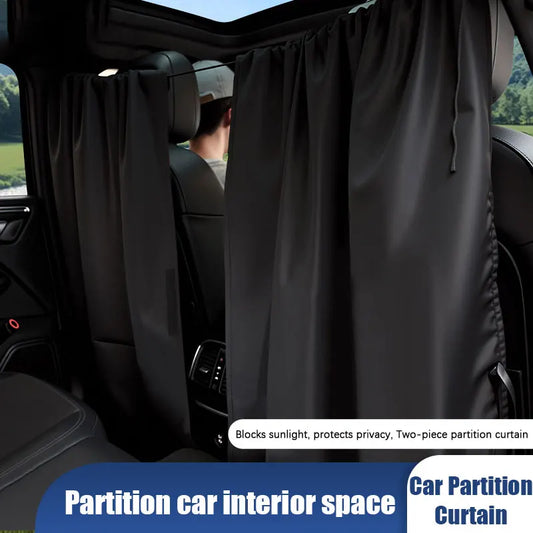 Car Privacy Sunshade Curtain Isolation Window Shade Privacy Travel Nap Night Car Camping Detachable Simple Curtain Polyester