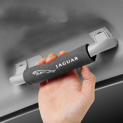 Car Roof Handle Protection Pull Gloves Auto Emblem Accessories For Jaguar X S F XF XE XJ XK XEL XFL XJL XJ6 XJS XKR XFR F-Type