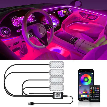 LED Car Interior Ambient Foot Light USB