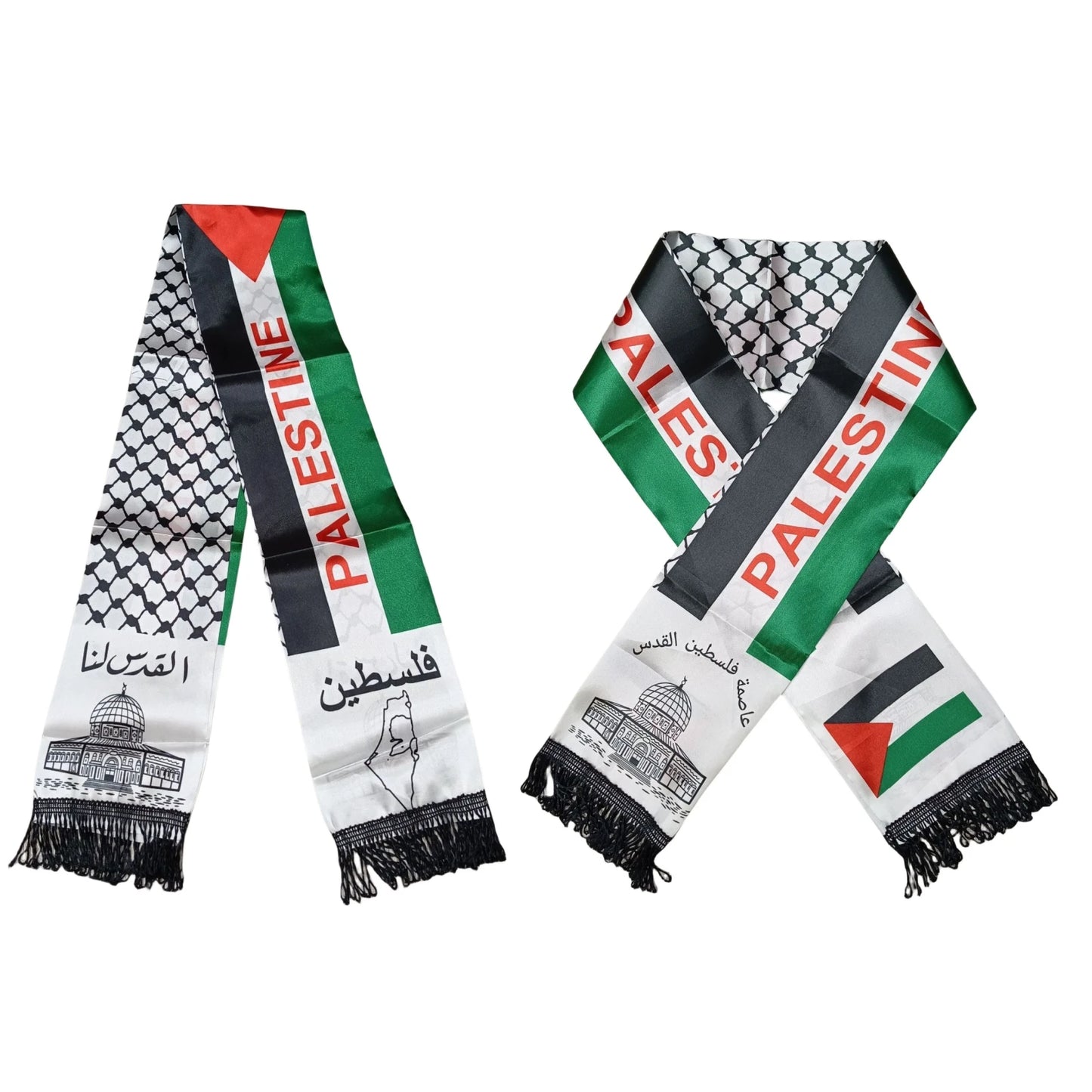 Palestine flag Custom Scarf palestine national day 14x130cm Printing Palestinian FREE PALESTINE