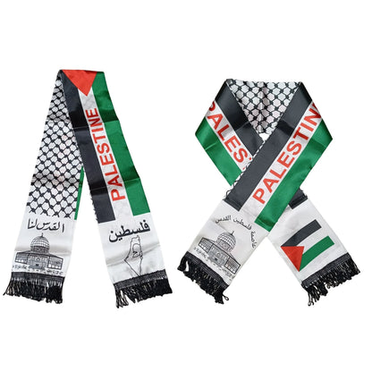 Palestine flag Custom Scarf palestine national day 14x130cm Printing Palestinian FREE PALESTINE