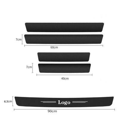 Car Threshold Protect Auto Emblem Sticker Accessory For Jaguar X S F XF XE XJ XK XEL XFL XJL XJ6 XJS XKR XFR F-Type F-Pace E-Pac